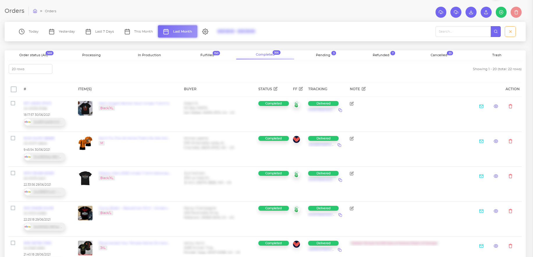 podorder print on demand orders