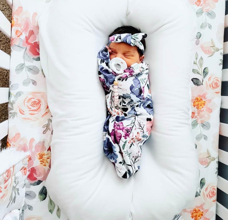 print on demand baby swaddle