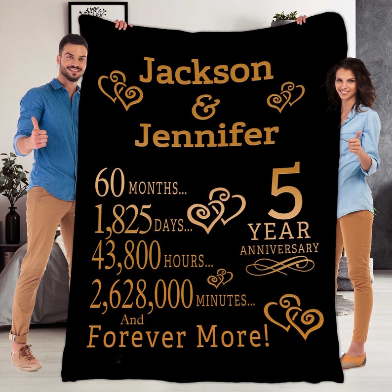 print on demand blanket for couples valentine