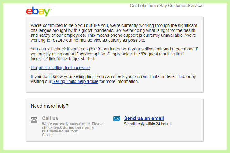 can you send email addresses through ebay