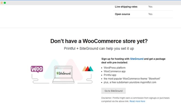 woocommerce with printful