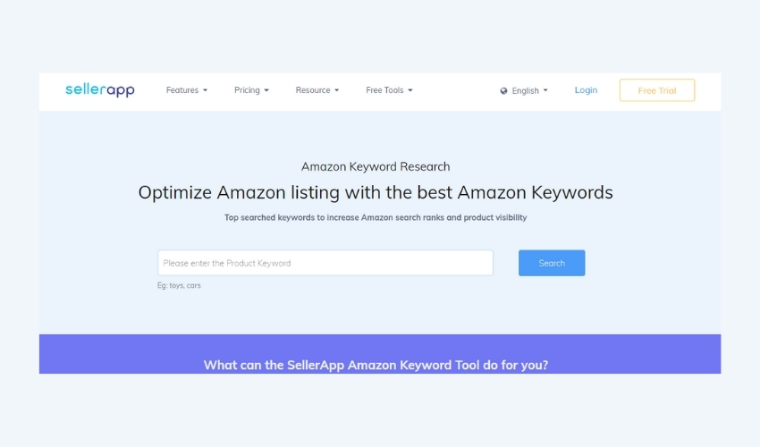 SellerApp-Amazon-Keyword-Tool