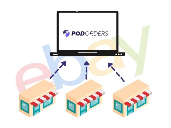 quản lý bán hàng Print on demand trên eBay với Podorder - bán hàng với nhiều tài khoản