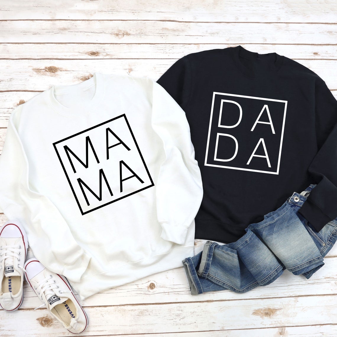 print on demand Sweaters for momy and daddy