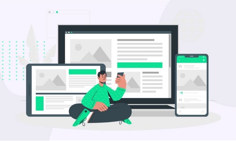 Lack visuals landing page