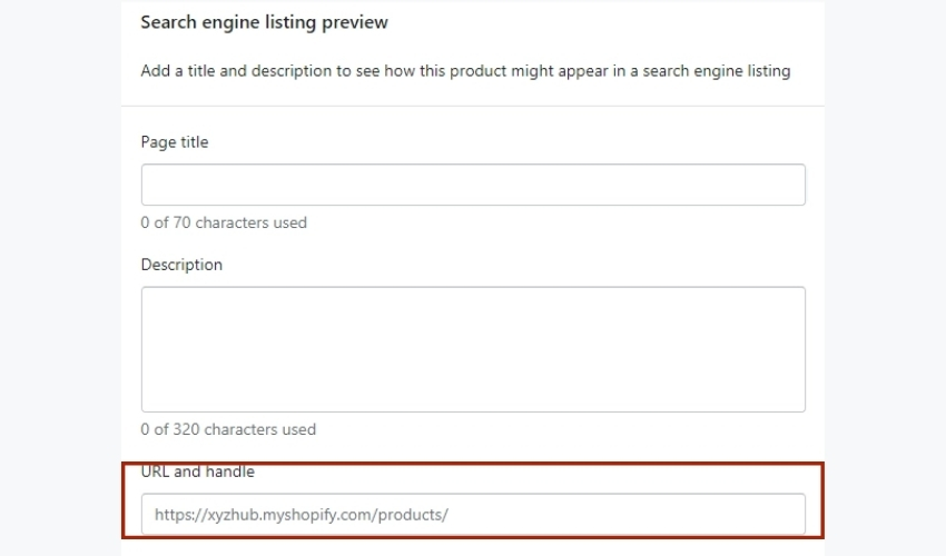 Optimize SEO listings on Shopify stores with URL
