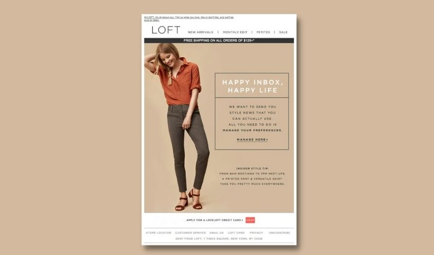 Email Marketing Campaign In Loft