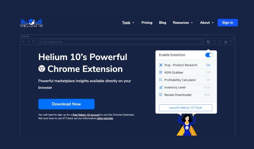 Helium10 - Amazon Product Research Tool