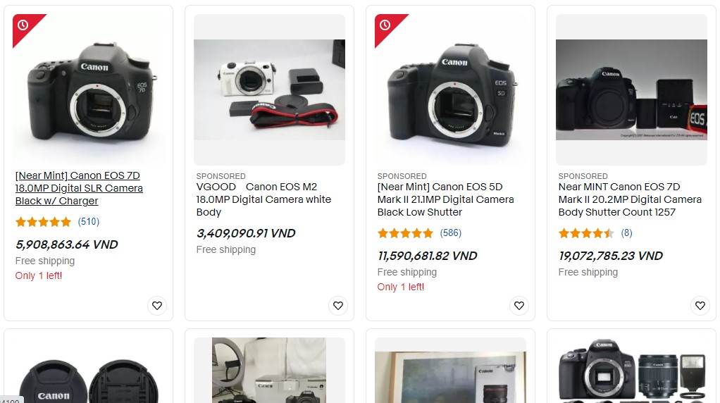 eBay camera and photos