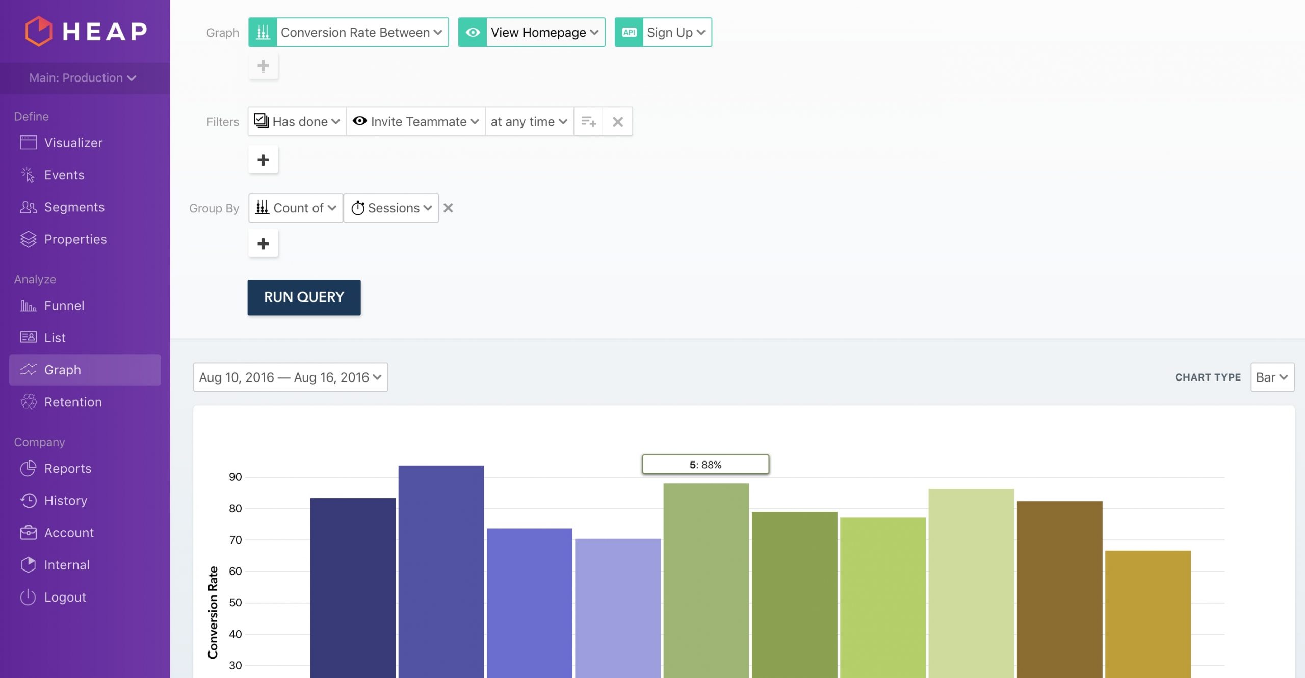 Heap Analytics Marketing Analytics Tools