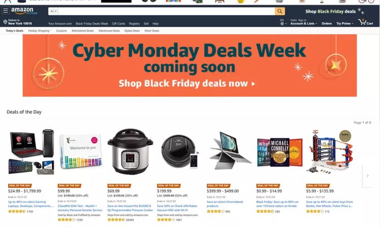 amazon black friday and cyber monday