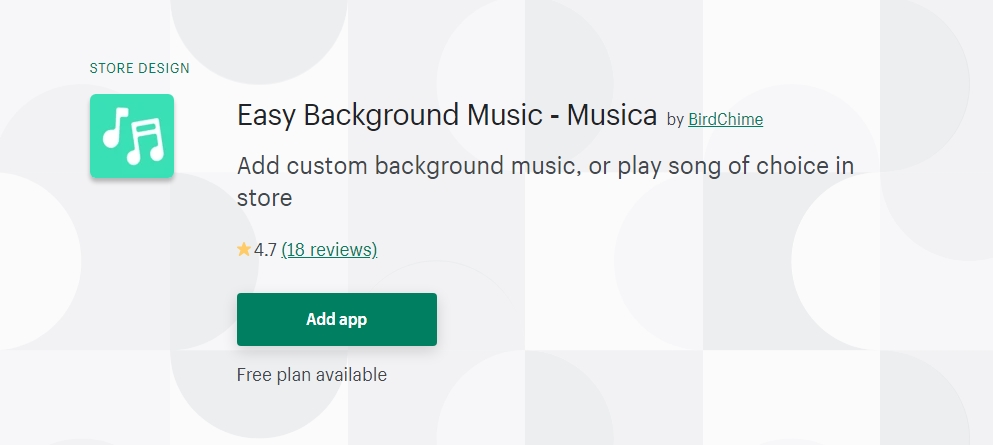 Easy Background Music Musica best shopify app for podcast