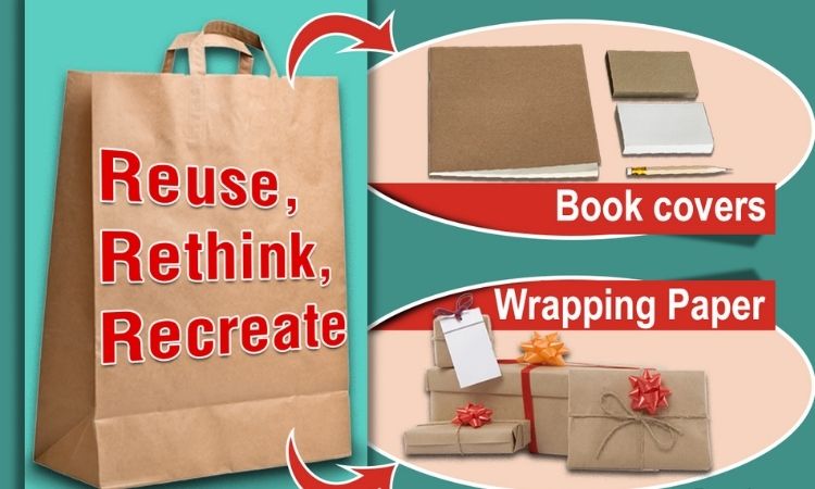 Gift Items In Recycled or Repurposed Bags