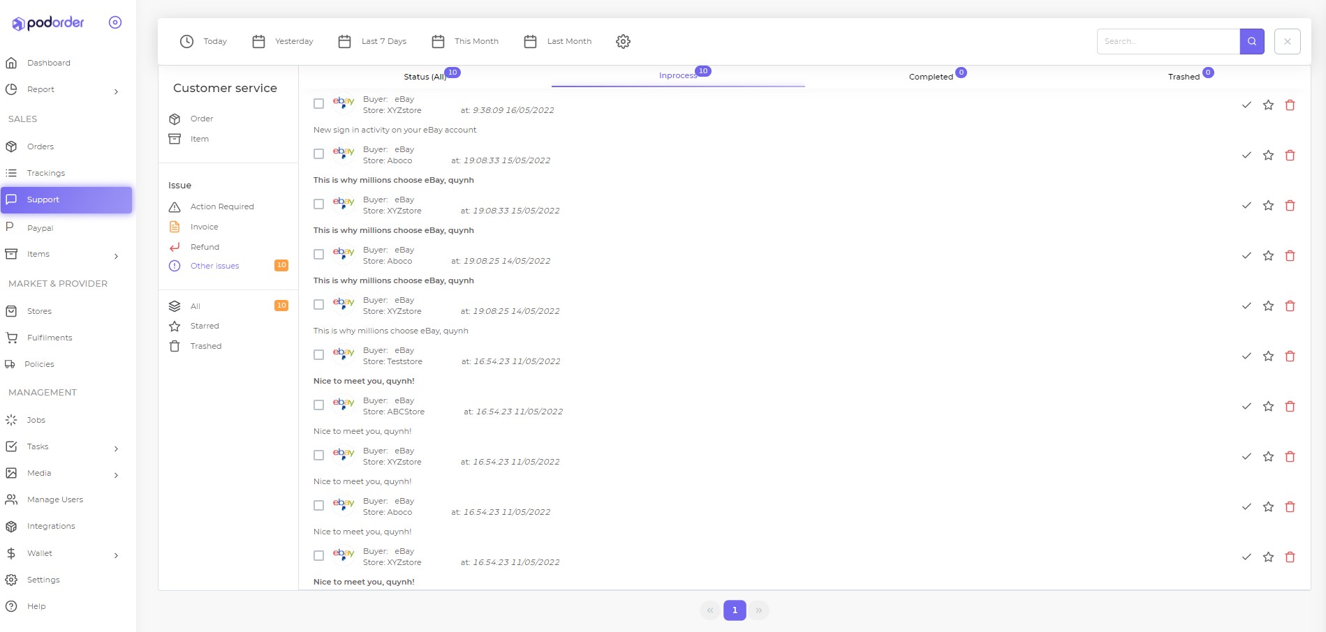 hub support print on demand tool podorder.io