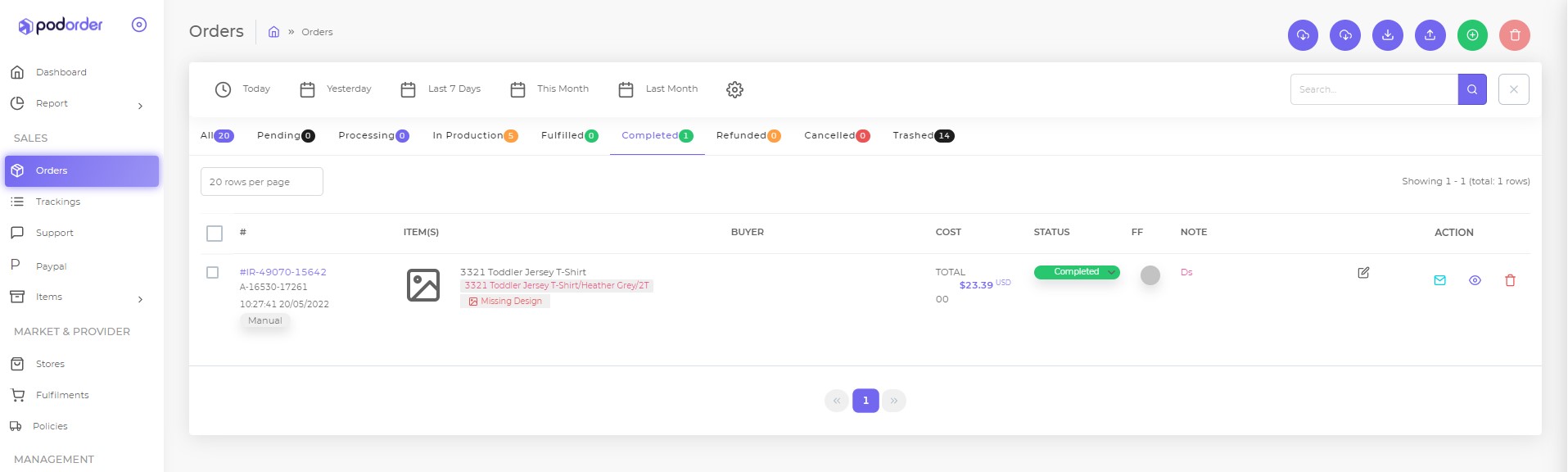 order management print on demand podorder